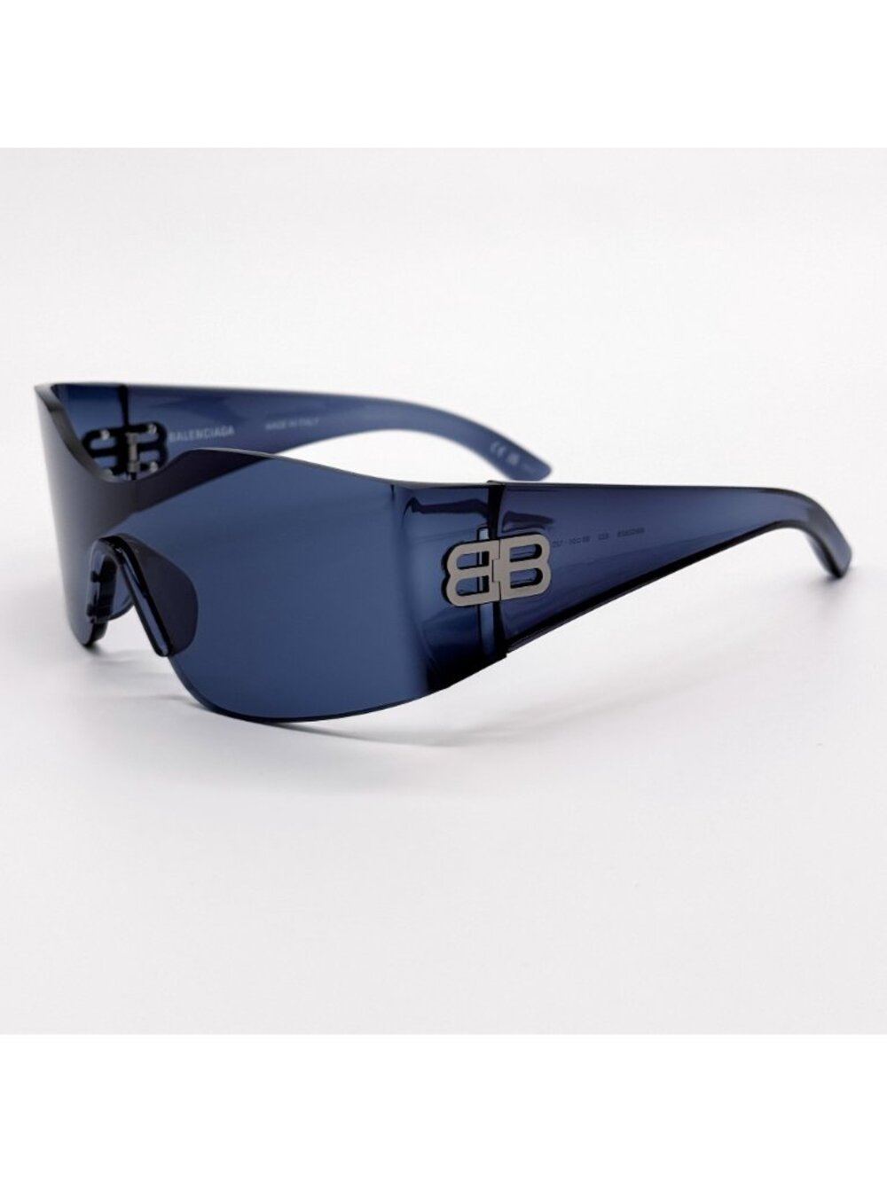 NEW BALENCIAGA BB0292S 002 SUNGLASSES BLUE UNISEX GEOMETRIC EYEWEAR BALENCIAGA - Picture 7 of 10